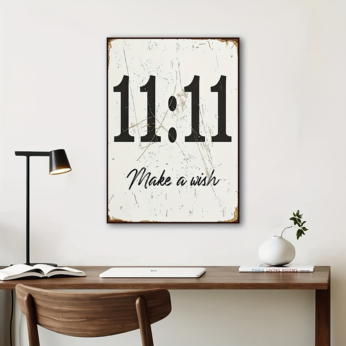 

Vintage 11:11 Wall Art - Unframed Canvas Poster For Home Decor