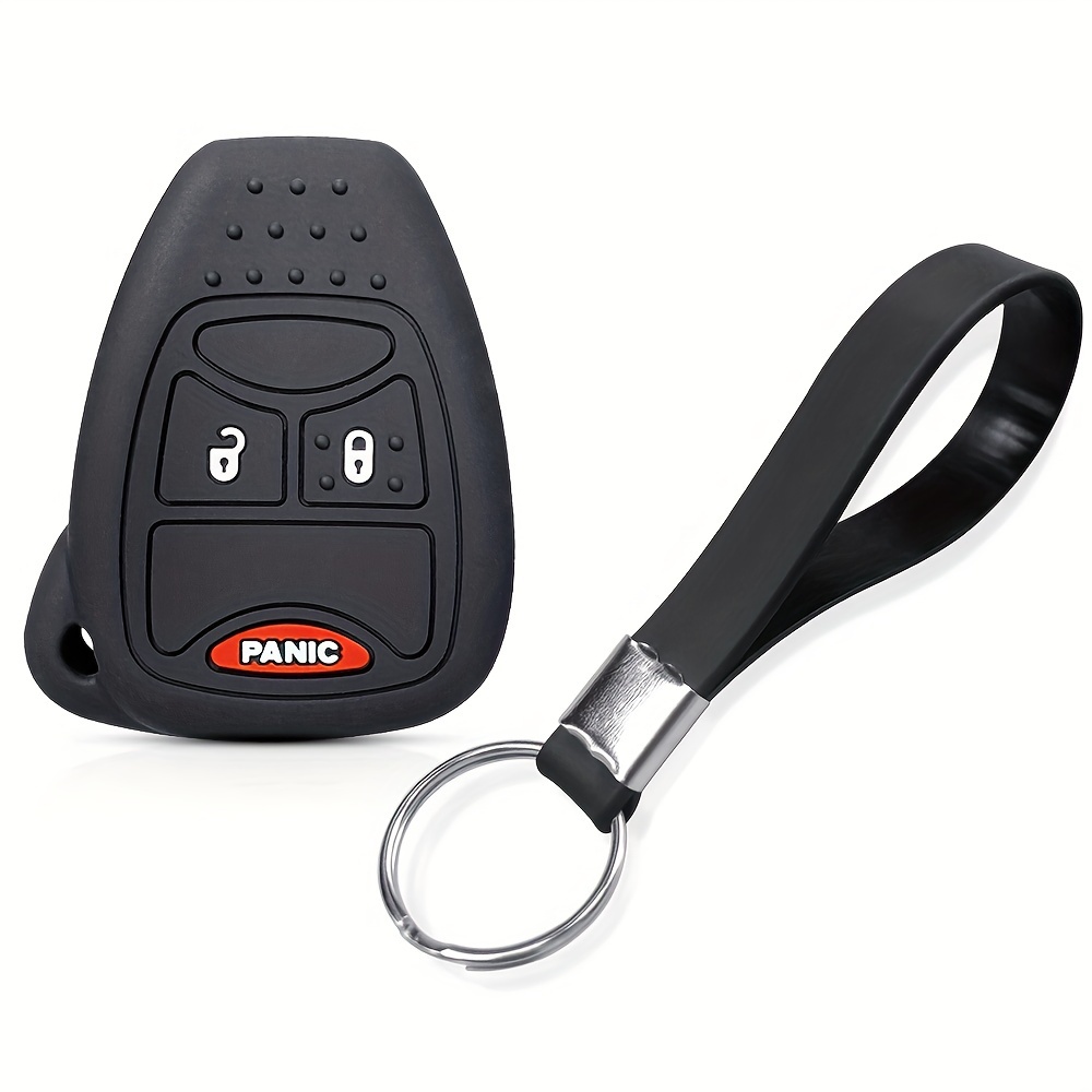 TEMU Silicone Car Key Case For , Avenger, , Pt, For , Voyager, , , For , Grand, Cherokee, Compass, Patriot, Keyless Remote Fob Shell Skin Holder