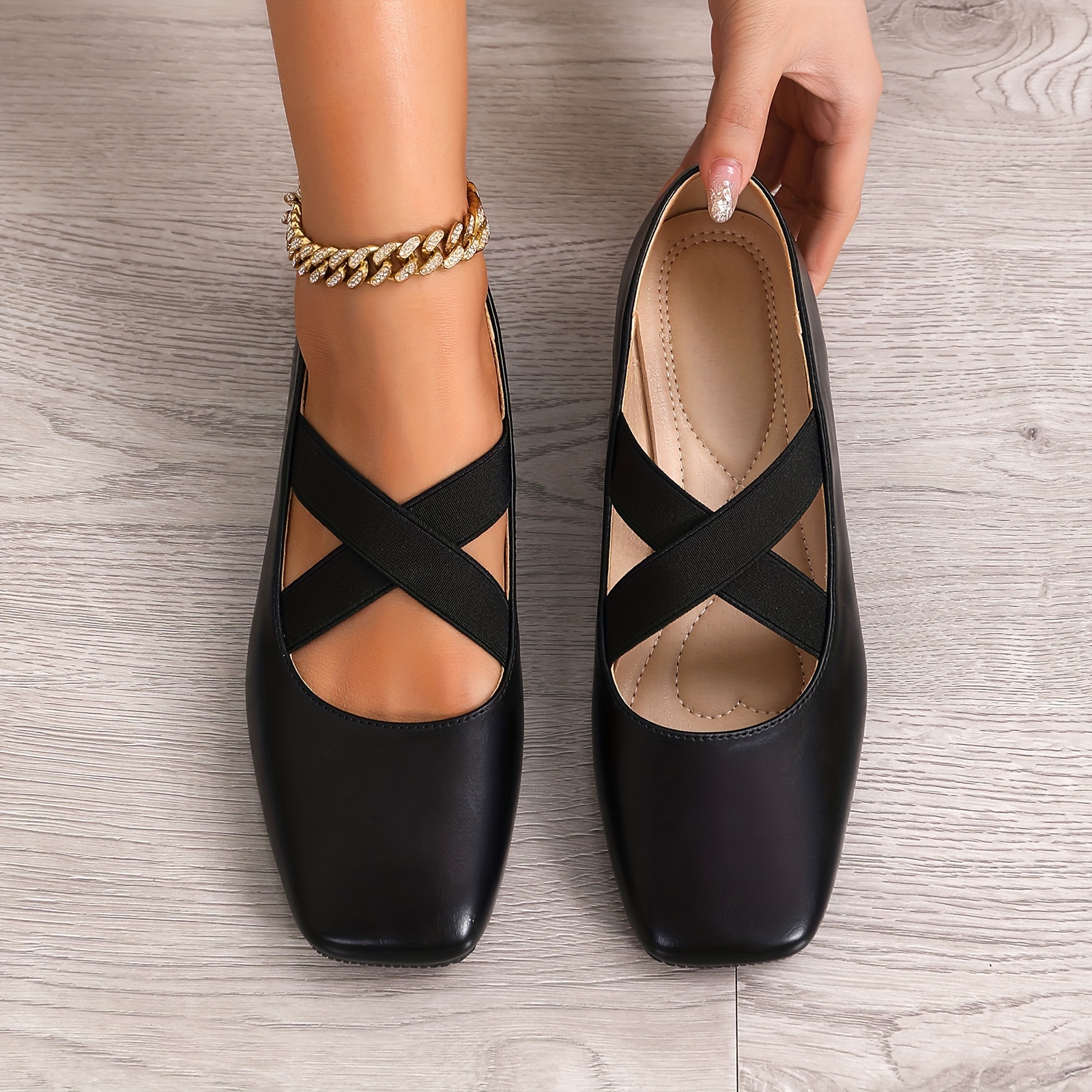 靴 OBLIQUE TOE FLAT SHOES OBLIQUE TOE FLAT SHOES CLANE