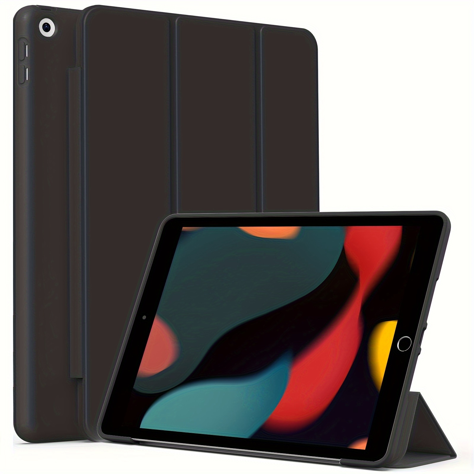 TEMU Auto-/sleep For Ipad 7th, 8th, & 9th Gen - Slim Shockproof Scratch Resistance And Grip