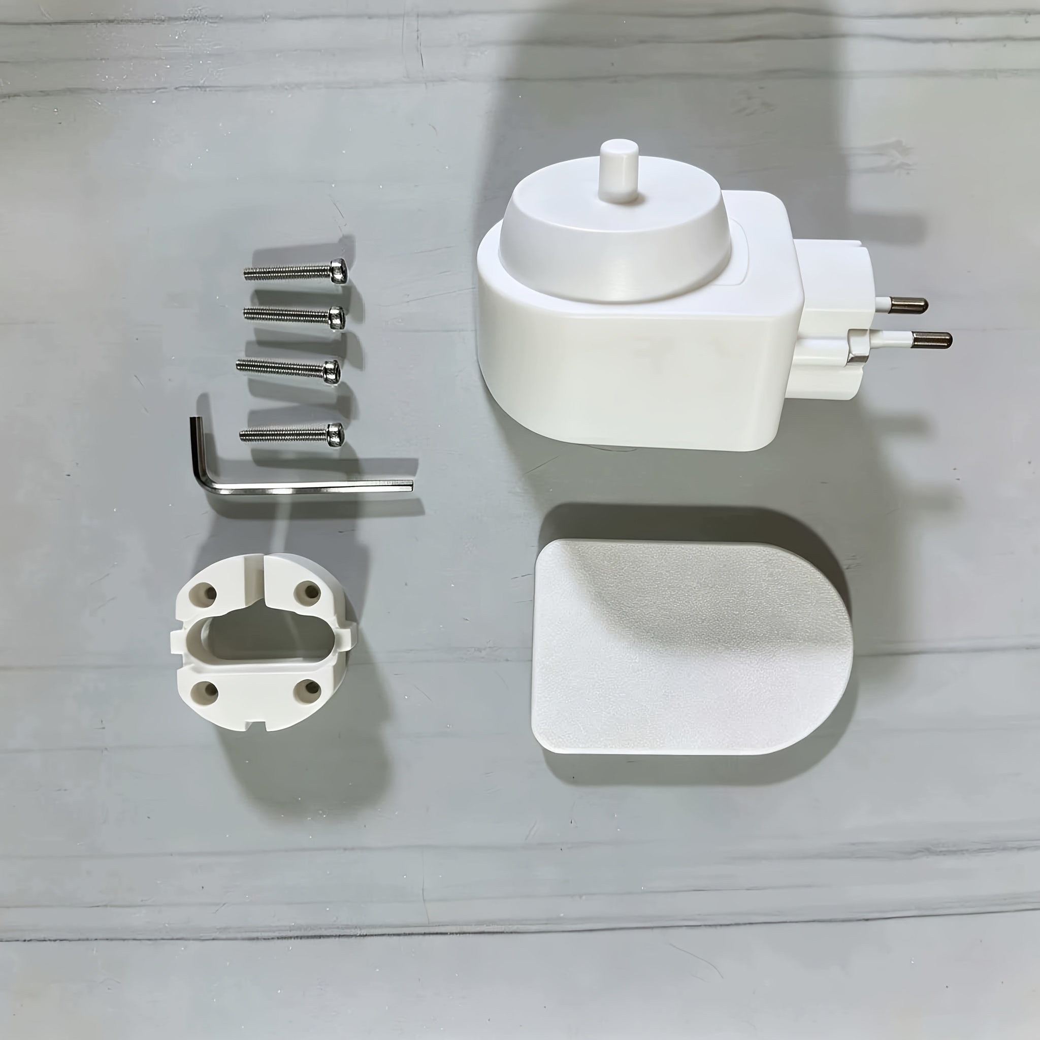 TEMU A Wall-mounted Bracket Compatible With The Upgraded Version Of The Oral-b Electric Toothbrush Charger. It Adds A Rear Cover To Fix The Electric