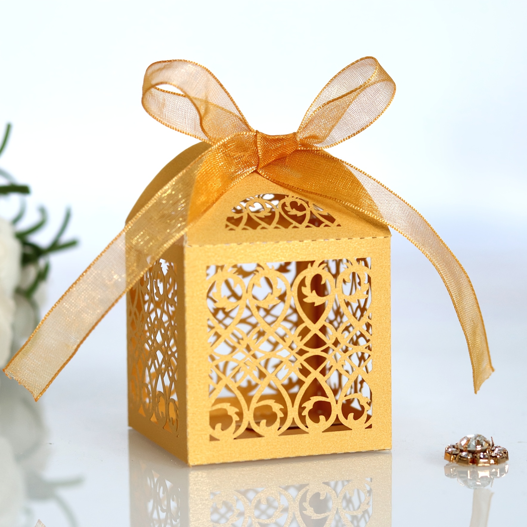 TEMU Cadeau pour Elle/Lui Lot de 30 Boîtes à Bonbons à Motif , Boîte Cadeau à Chocolats, Boîte de de Mariage Découpée au Laser, Convient pour les de