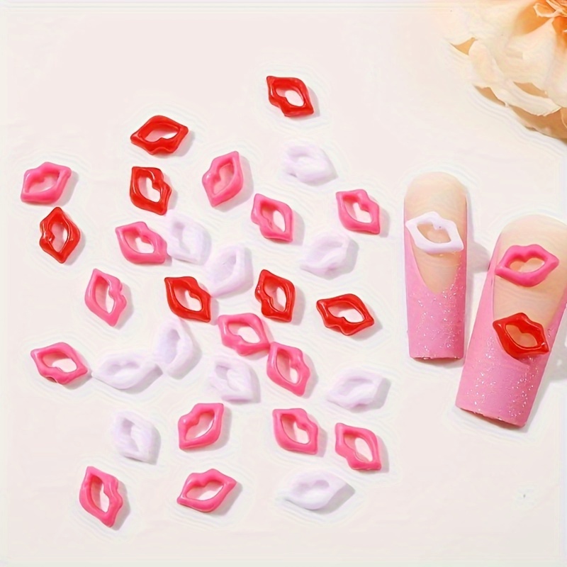 

50 Pieces Sexy Lip Shaped Nail Decals - Alcohol Free - Perfect For Nail Art And Accessories