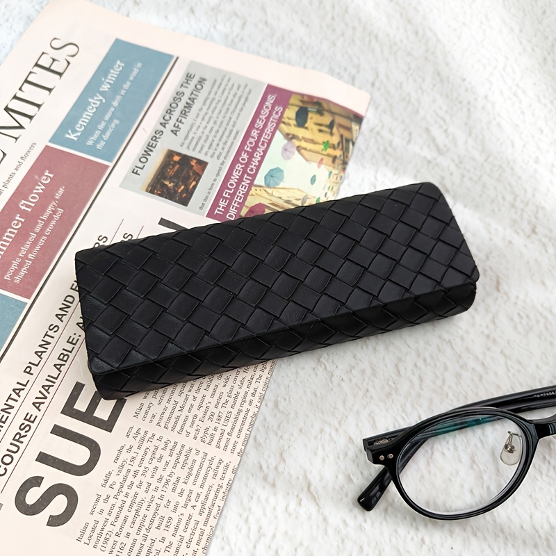 TEMU 1 étui à lunettes , peut contenir des lunettes et une doublure antidérapante, grande , à transporter, boîte de rangement