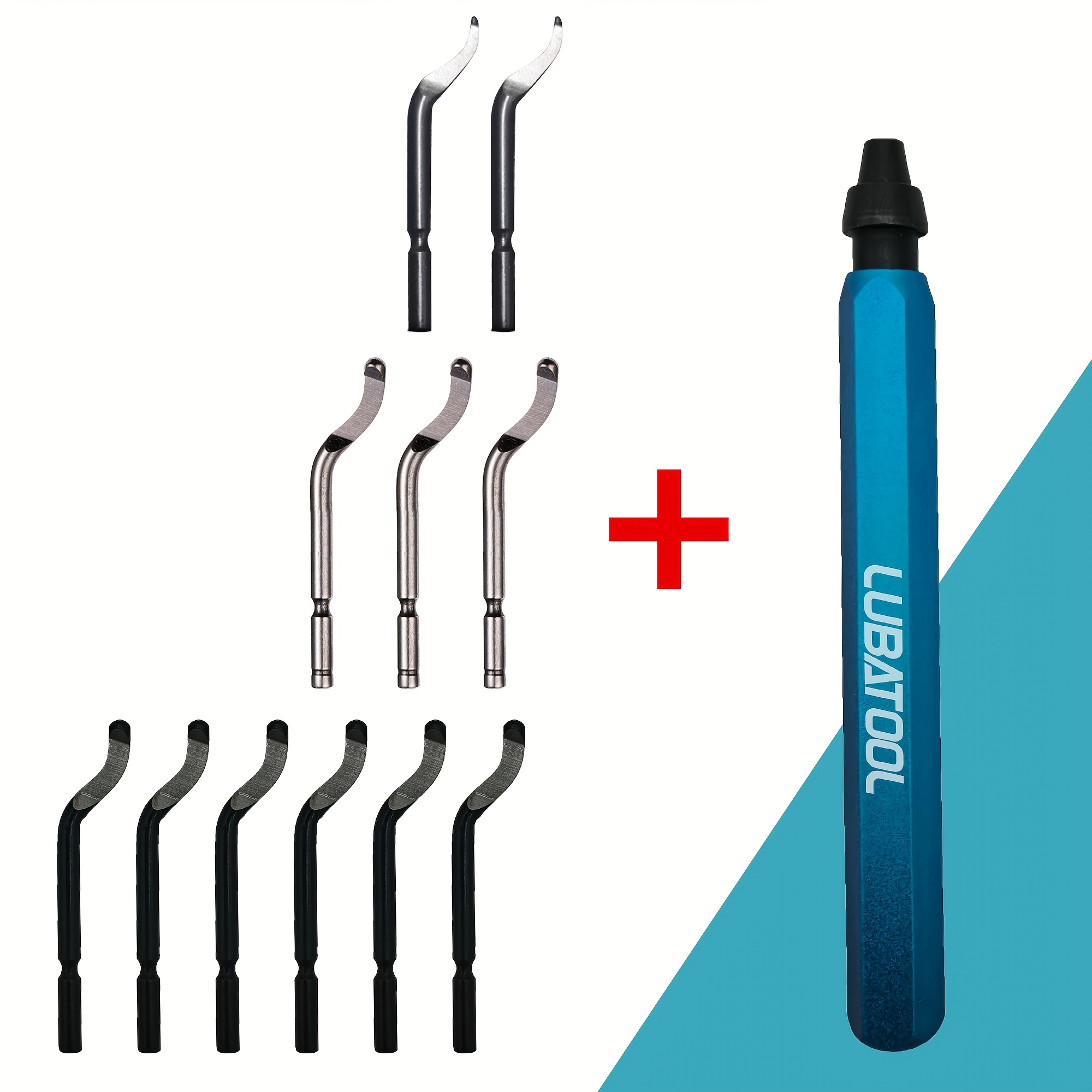 E-shop Entgratwerkzeug mit 11 Klingen, geeignet für Metall, Harz, 3D-gedruckte Kunststoffkanten, PVC-Rohre und mit einem 360-Grad-