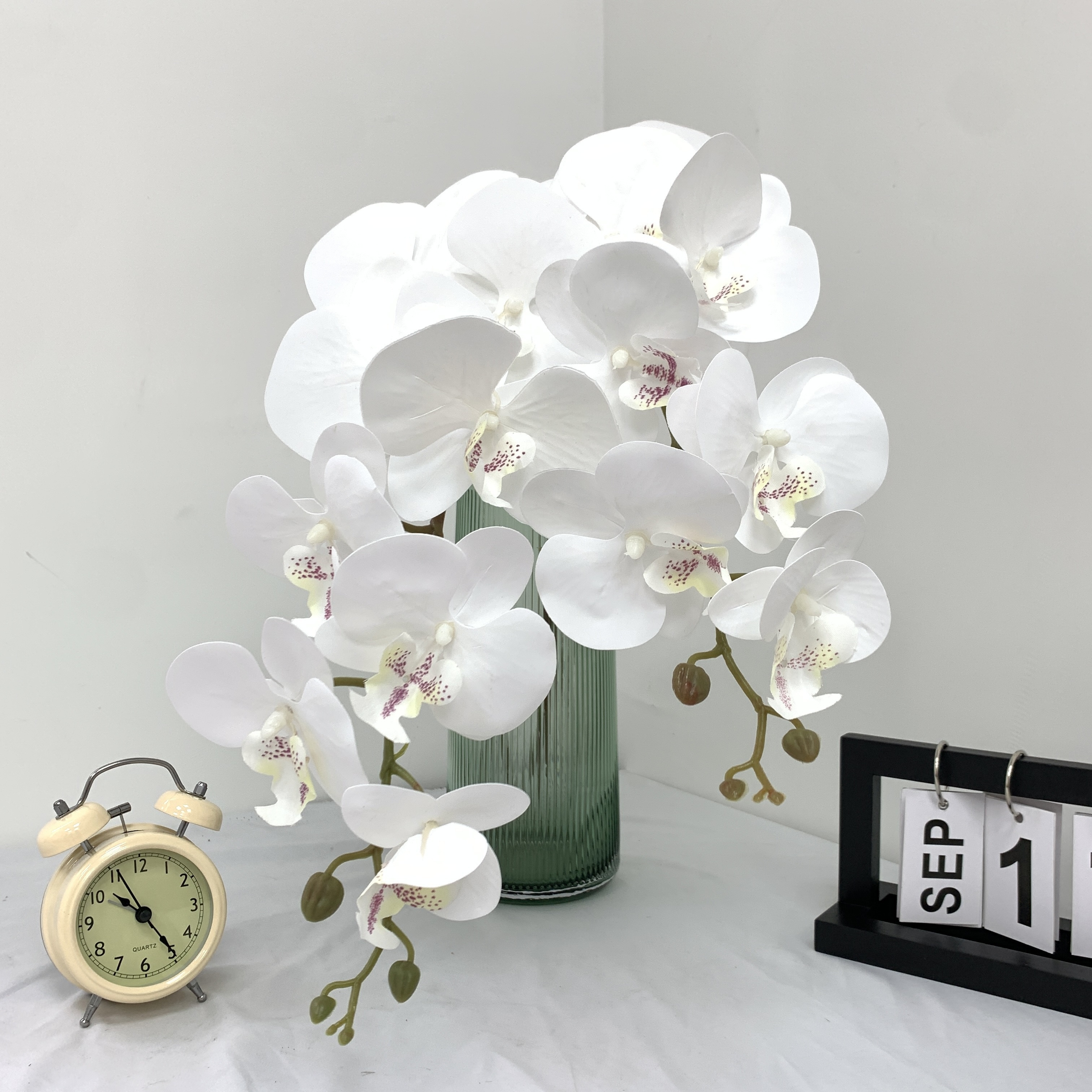 TEMU 1pc Lifelike 9-head Artificial Orchid - Weddings, Engagements & Home Decor