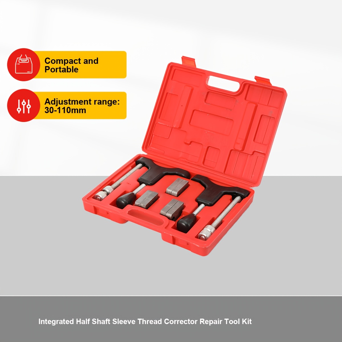 Integrated Half Shaft Sleeve Thread Corrector Repair Tool Kit