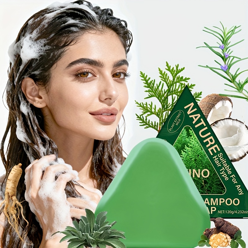 Fluffy Oil-Control Shampoo Bar with Platycladus Orientalis & Usman Grass