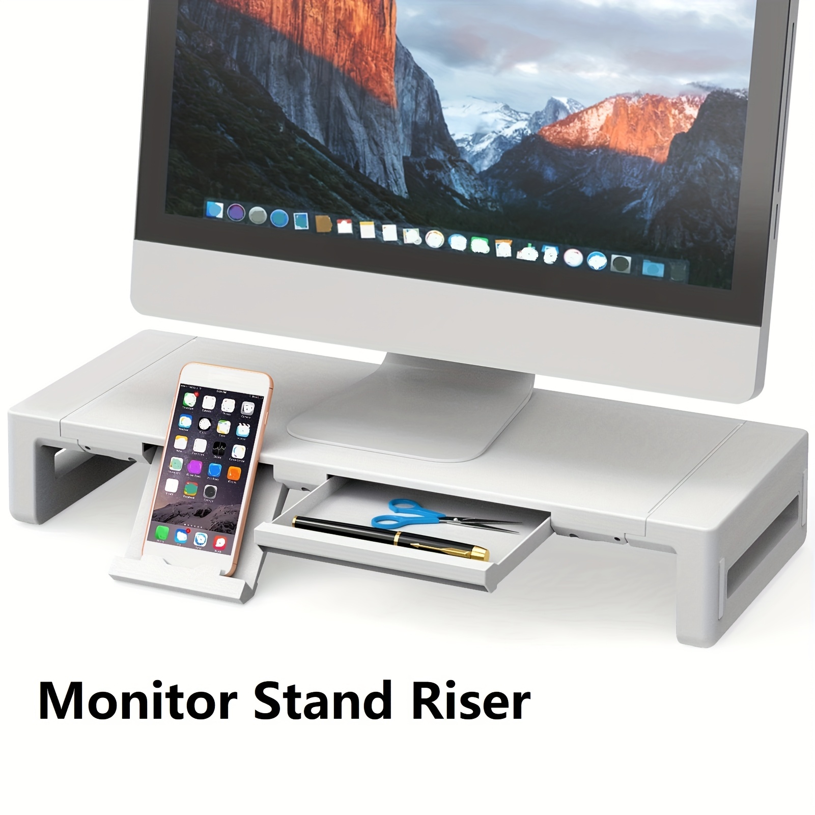 adjustable monitor stand riser sold on Temu United States
