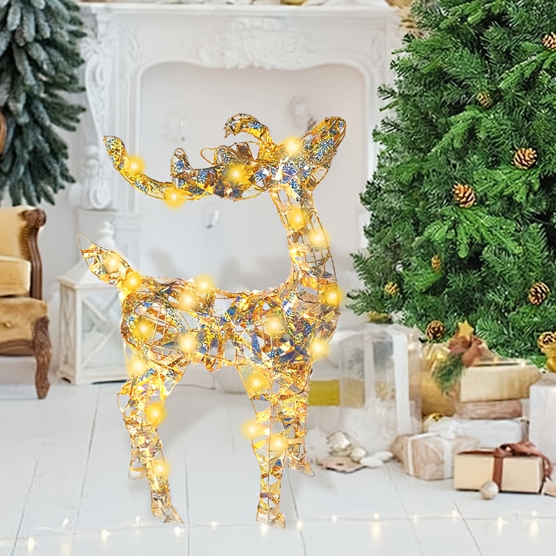 christmas elegant and colorful courtyard lighting   a two piece set of one large   small with a sturdy and durable     in  