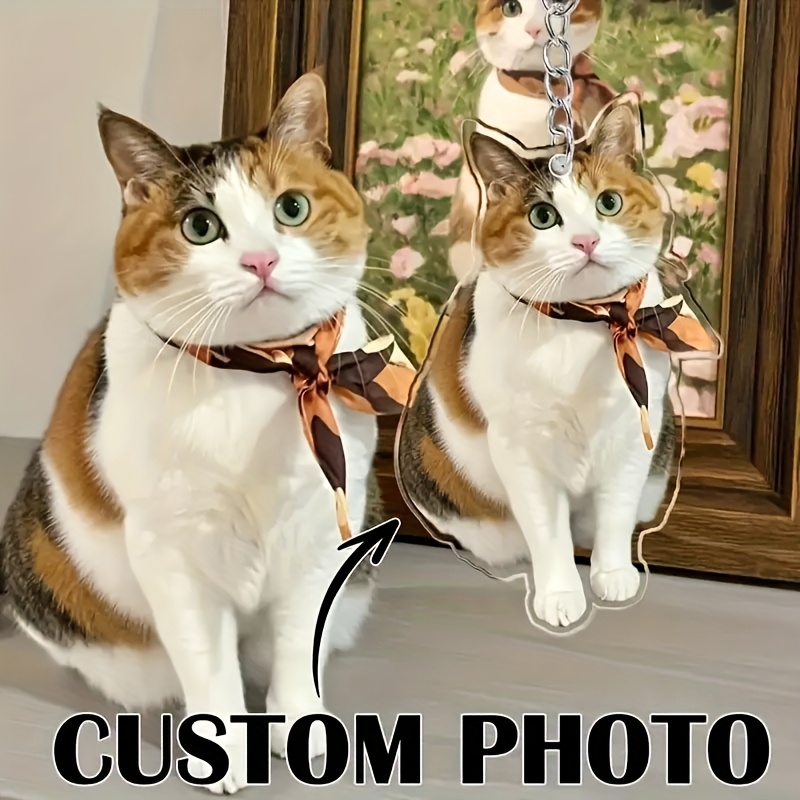 TEMU 【2D】2Dカスタムフォトキーホルダー - 犬の入り、ペットの写真を記念したペットグリーフ用アクリル製お土産。カスタムされた喪失ギフト、愛する人への犬の追悼記念品、感傷的なアクセサリー、チャーミングなデザイン