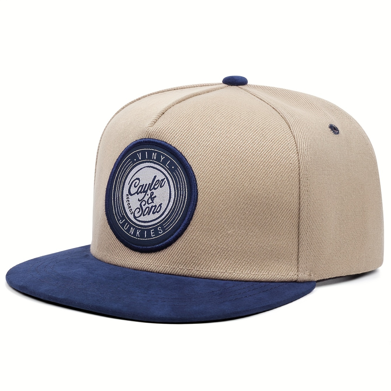 E-shop Modische Hardtop Runde Stickerei-Kappe, Modische Vintage-Outdoor-Kappe für Frauen, Lässige Kappe für Männer