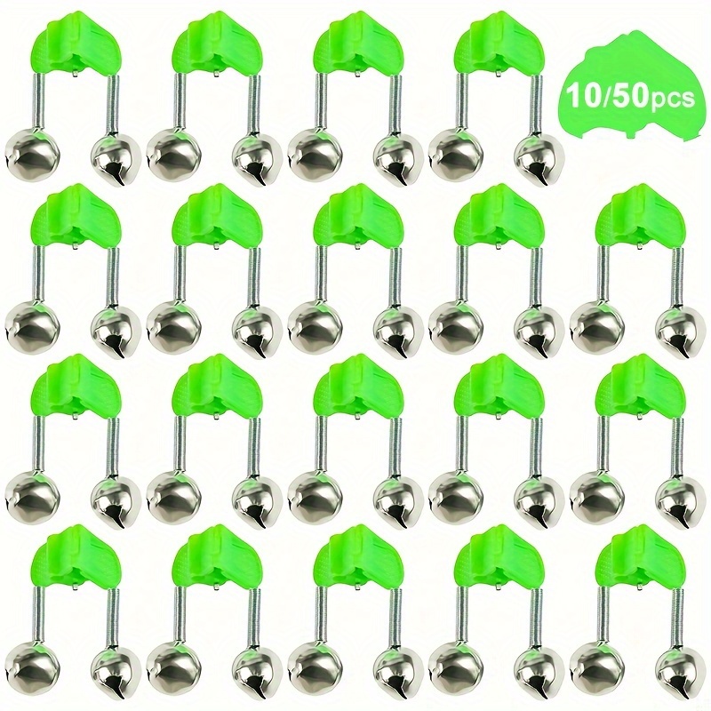 

10/50pcs Clip Fish Bell For Fishing Rods And Sea Rods With For Fishing Alarm