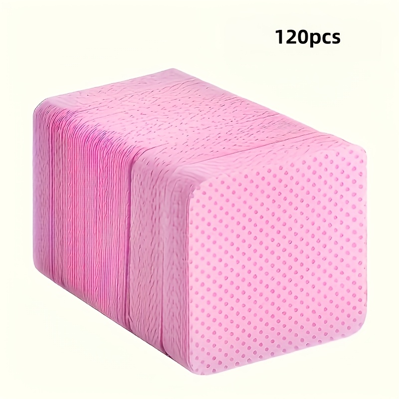 Image of 120pcs Nail Pads, Professional Gel Cleansing Towels, Nail Polish Removal Pads, Unscented, Suitable For Nail Preparation And , Nail Art Cleaning Tools, Nail Art Pads, Professional Nail Care