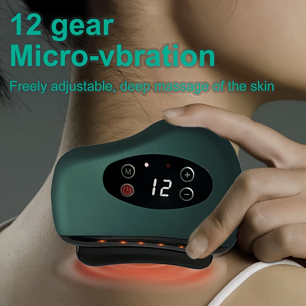 NIJ 12 Adjustable USB Charging Home Portable Beauty Electric Scraping Board
