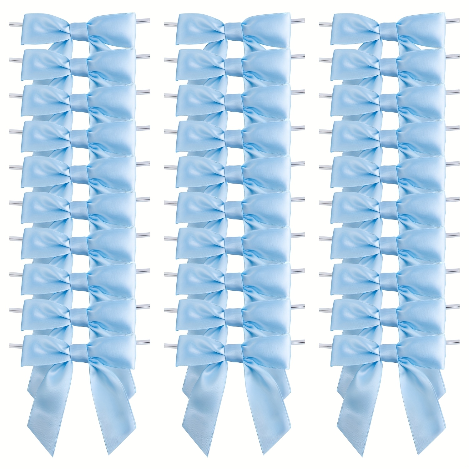 50pcs, Optional Ribbon Bows With Twist Decoration, Perfect For Gift Wrapping, Party Favors, Wedding Decorations And Crafts