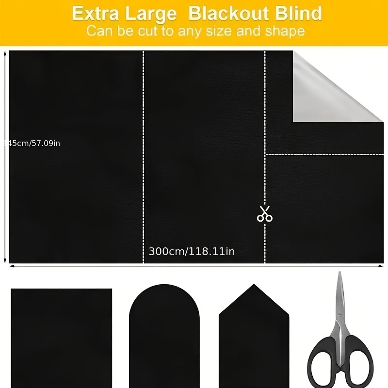 

Customizable Curtain For Rvs, Bedrooms & Offices - Adhesive , Uv Polyester