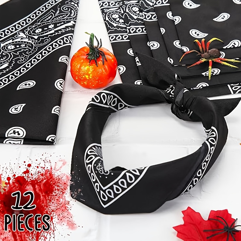 Bandana Paisley Unisex In Poliestere | Sciarpa Multifunzionale 55x55 Cm | Per Ciclismo, Sport E Moda - Foto 7