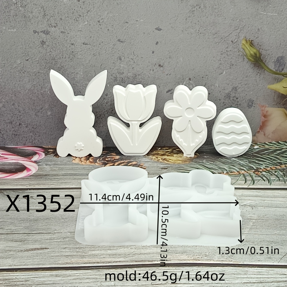 Image of Resin Silicone Mold Easter 3d Ornament Silicone Mold Diy Candle Silicone Mold Gypsum Ornament Silicone Mold Silicone Mold Home Decoration Epoxy Resin Mold 47 X1352