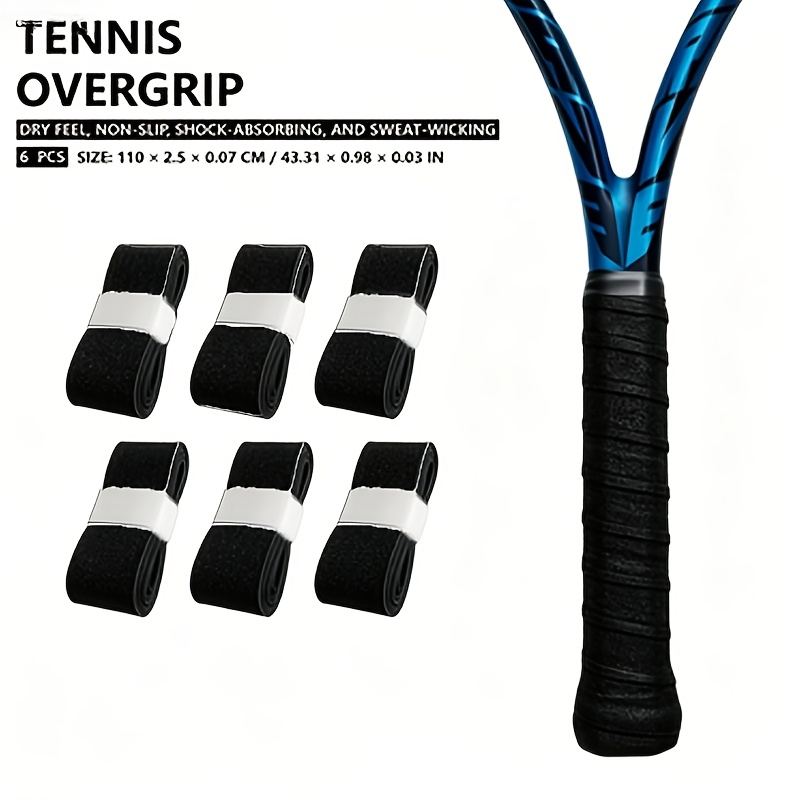 TEMU Juego de 12/6 cintas de agarre negras para raquetas de tenis - Con un y un diseño meticulosamente , agarres aseguran un y antideslizante. Son la
