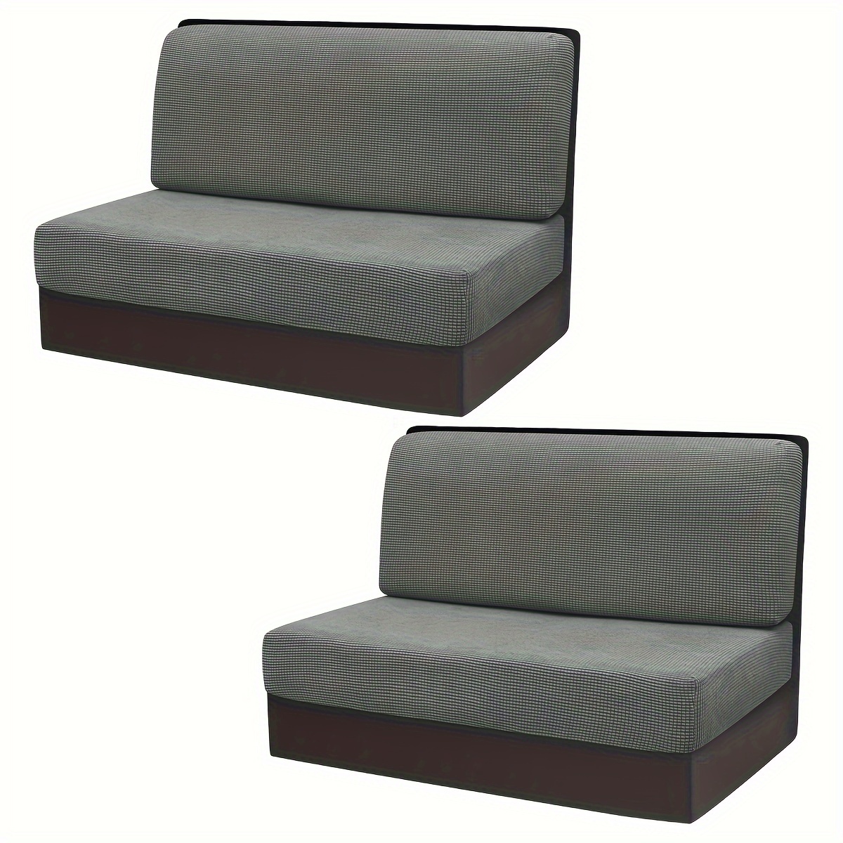 4pcs Corn Rv Slide Sofa Set, Stretch Solid Color Rv Seat Covers, Rv Dining Chair Covers