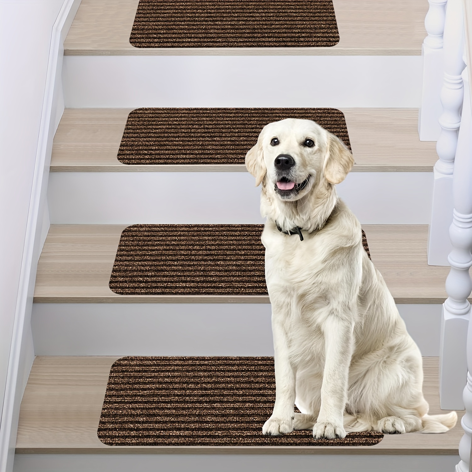 non slip stair treads carpet set 15 self Temu Kuwait