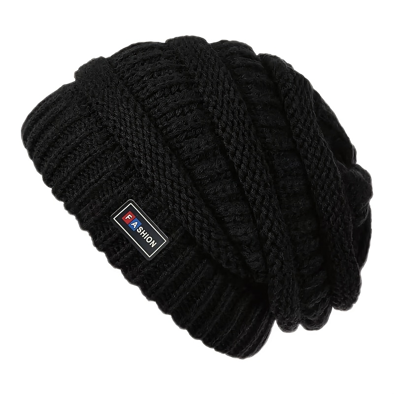 TEMU Autumn Winter Hat Women's Versatile Beanie Lightweight Winter Cap Unisex - Outdoor Casual And New Year Celebration Suitable, Comfortable Fitted