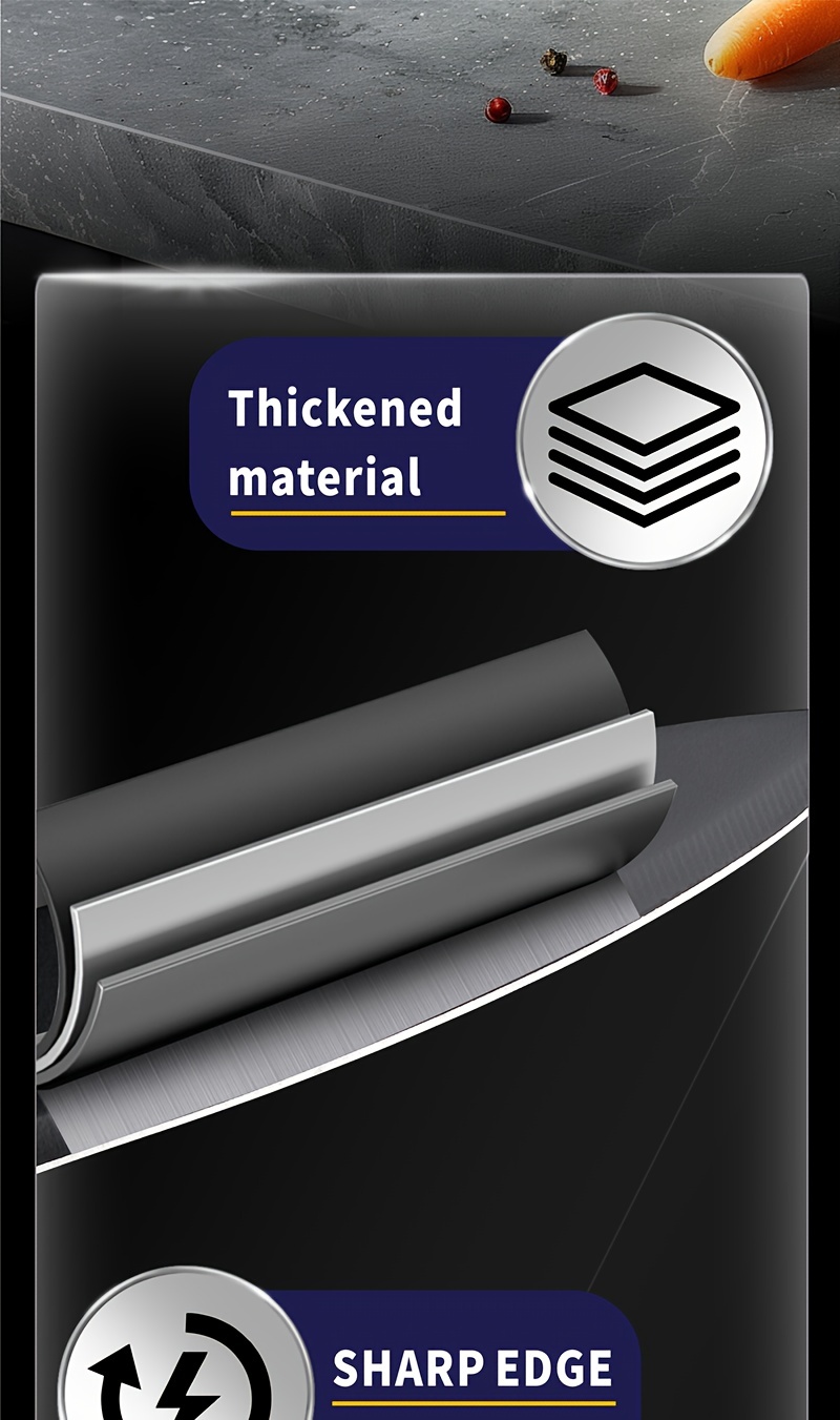 14pcs Kitchen Knife Set | High Carbon Stainless Steel Blades, German Stainless Steel, Dishwasher Safe, Built-in Sharpener, Non-Slip Handles, Ambidextrous, Black and White