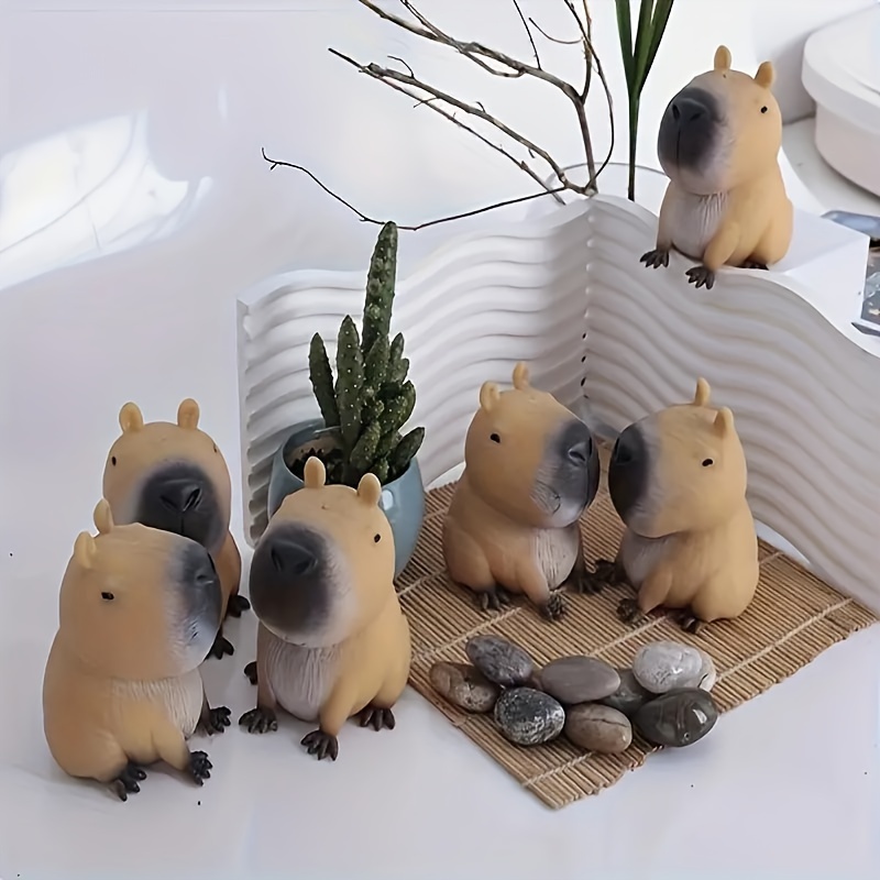 1pc   rubber capybara   toy quick rebound unique animal fidget toy   gift for young   details 3