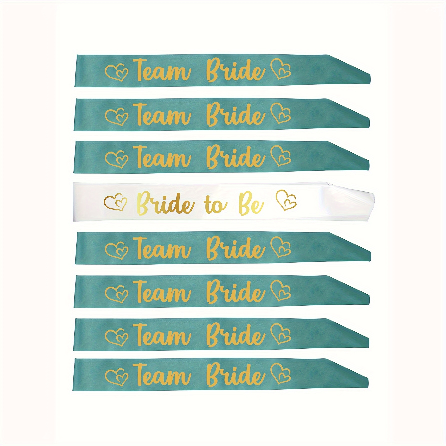 Image of 7pcs Satin Sash Set - Sophisticated & Fun Party Favors For Bachelorette Party, Bridal Shower & Wedding Party