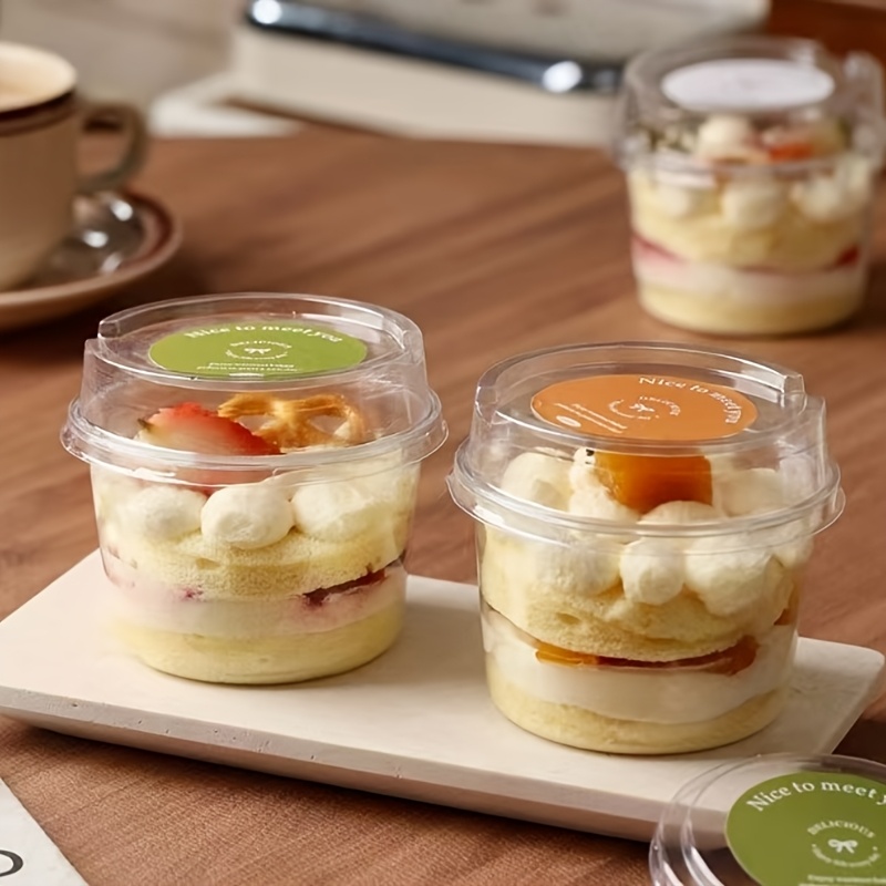 dessert cups which are perfect for serving pudding cakes jelly custard and yogurt   are ideal for festivals parties picnics and everyday use   durable and attractive cups are an   for festive table decorations