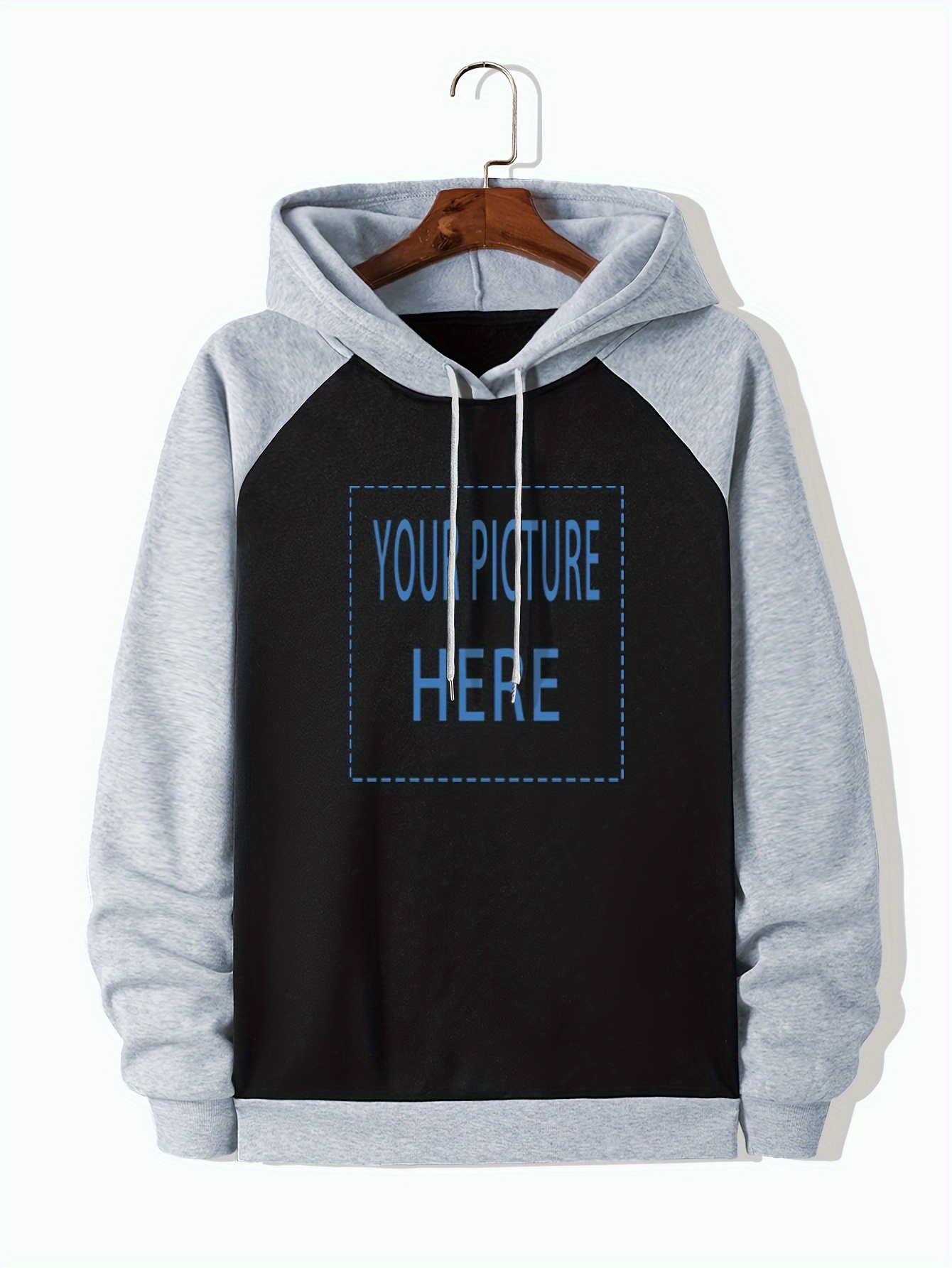 sudadera capucha color contrastante hombres talla Temu Spain