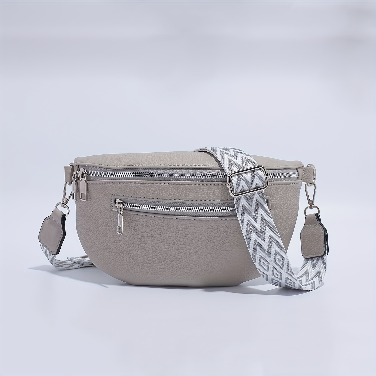 Detachable Strap Crossbody Chest Bag Suitable For - Sporty Bag With Zipper Closure, & Oil- Edges, Compact Carrier For Everyday, Travel, Gym (grey//)