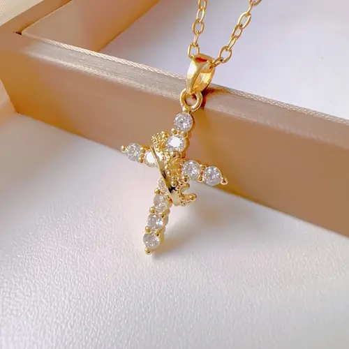 cross necklaces sold on Temu United States