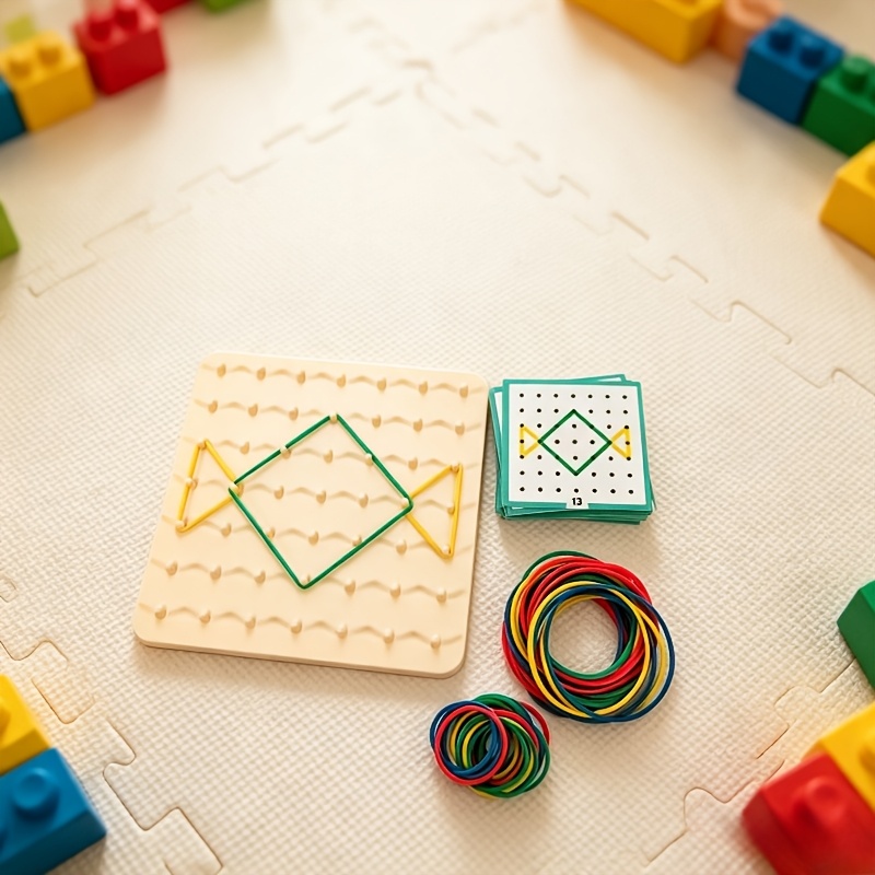 Geometric Shape Puzzle Board, Educational Game