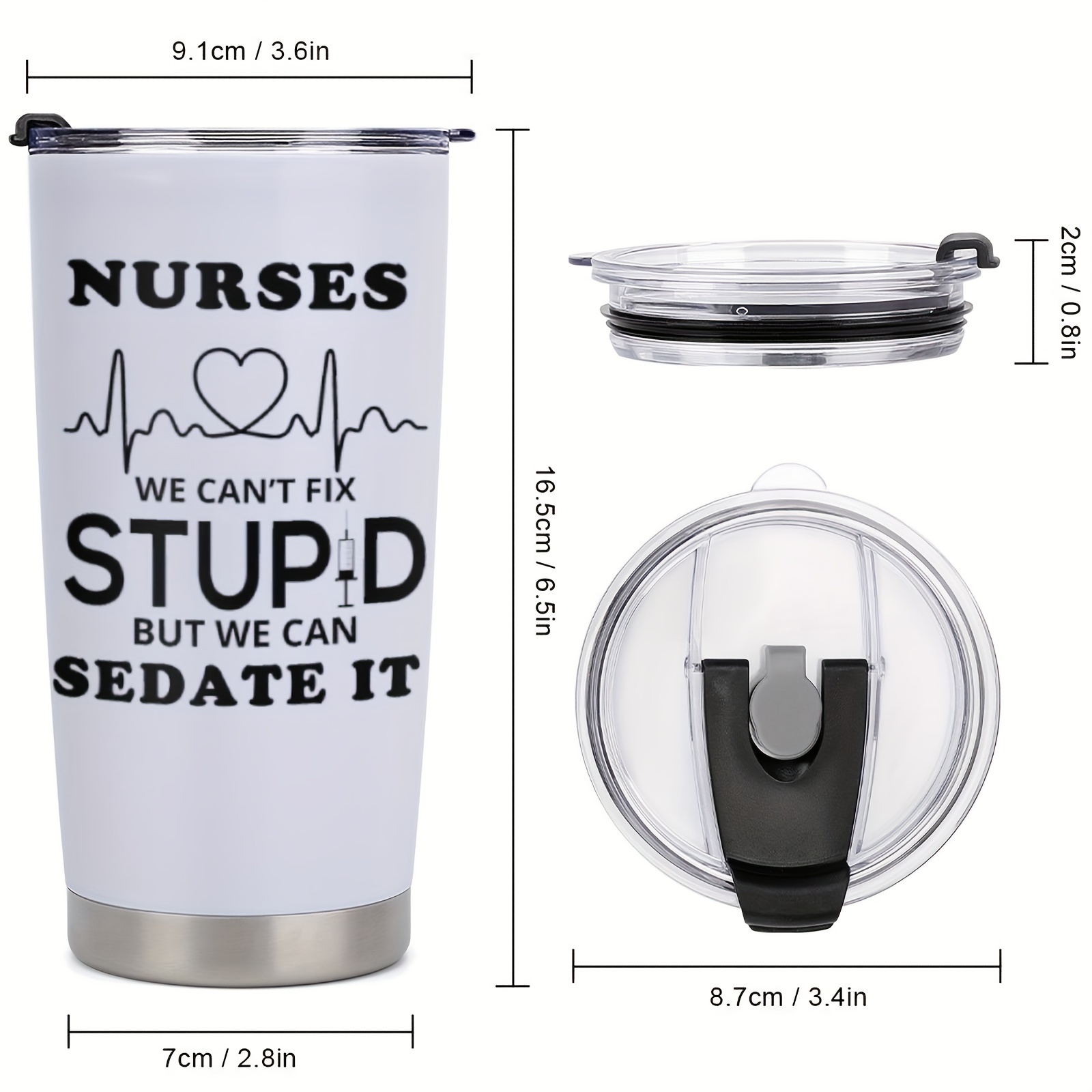 

Lpc 20oz Nurse Tumbler - Perfect Gift For Nurse Week, Graduation, And Appreciation - With Meaningful Message