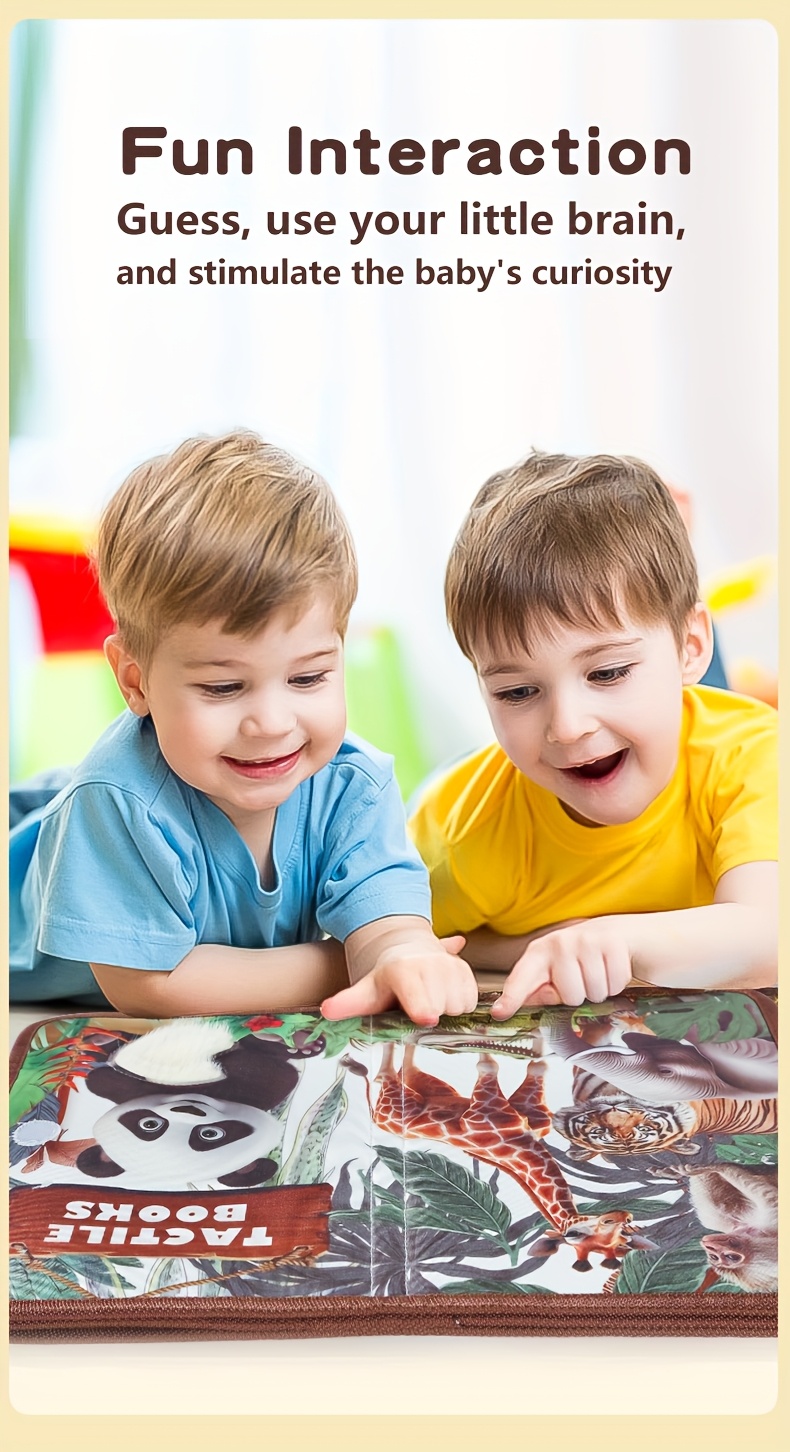 Early Development & Activity Toys For Babies, Tactile Perception, Early Education Cloth Book, Newborn Baby Gift Set, Halloween Gifts, Christmas Gifts, Soft Touch Picture Book, Baby Toys