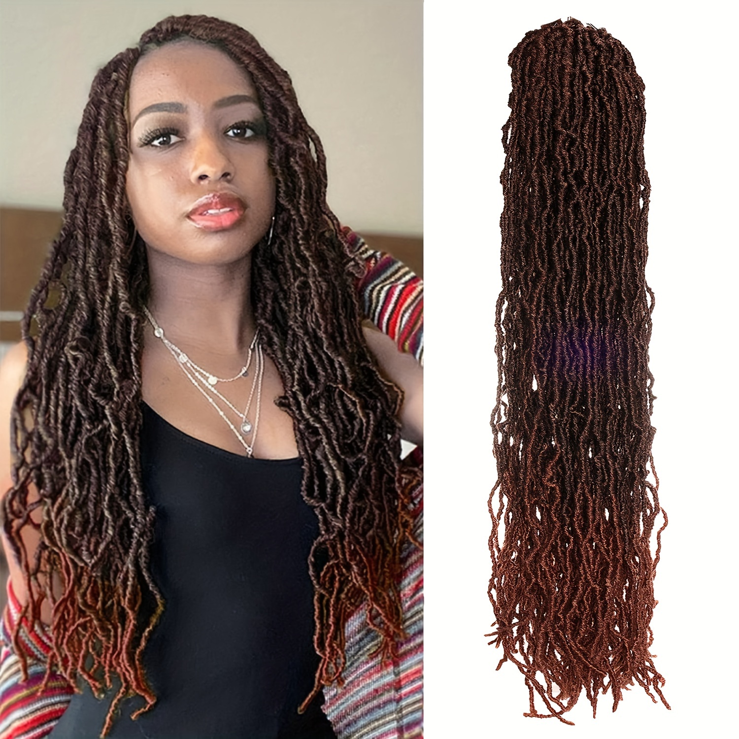  Karida Faux Locs Crochet Hair 36 Inches, New Soft