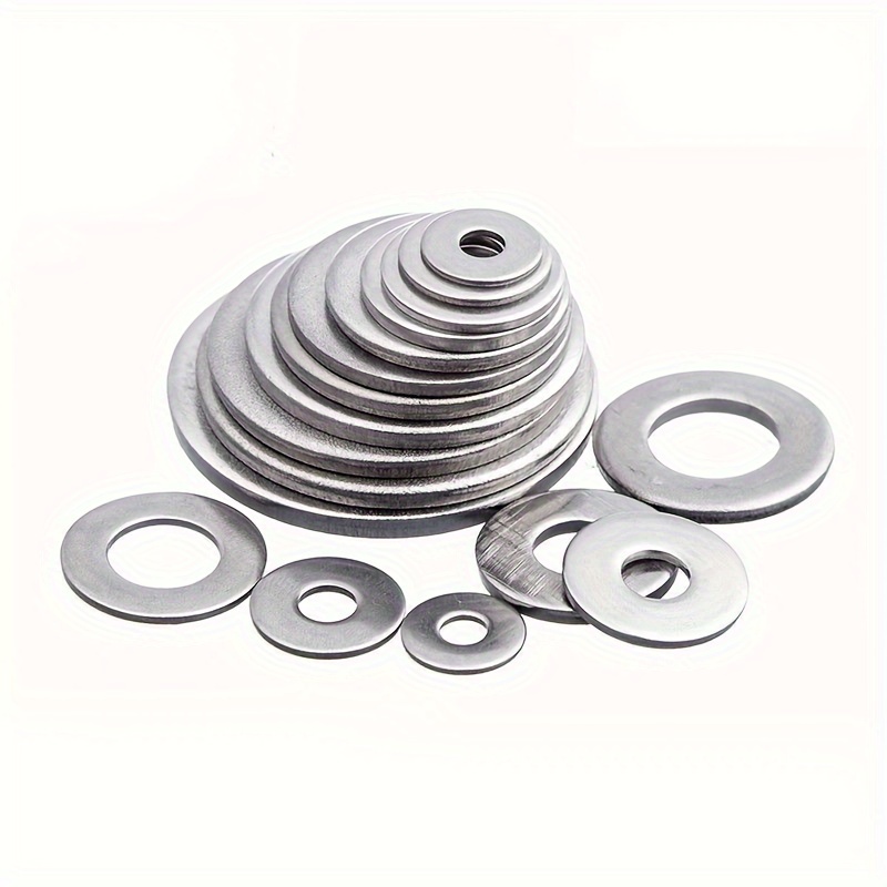 

150- Steel Washer Kit, Assorted M4 M6 M8, Metal Washers For , Auto, , And Use