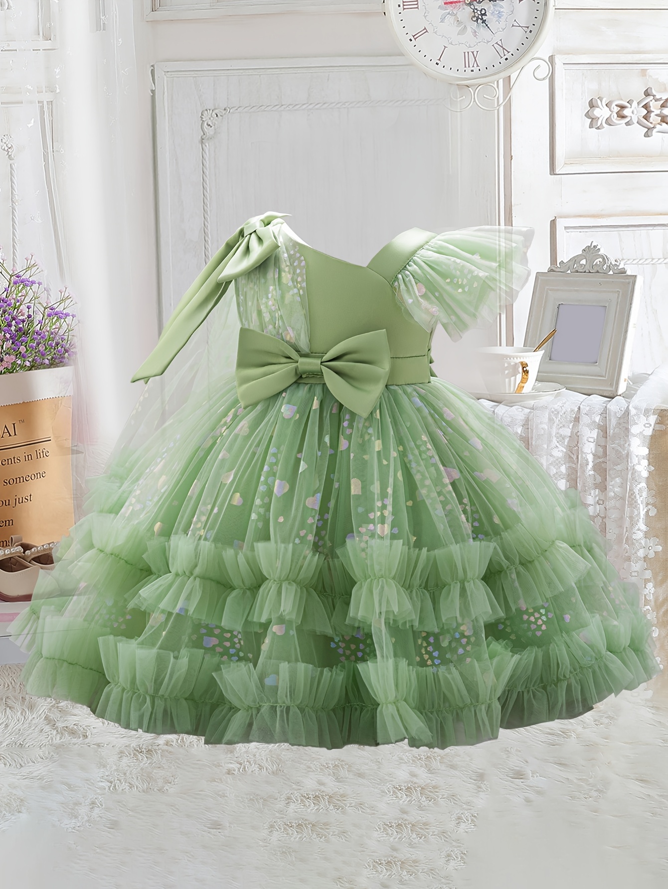 new baby girls birthday party dress baby girl sequin bow - Temu