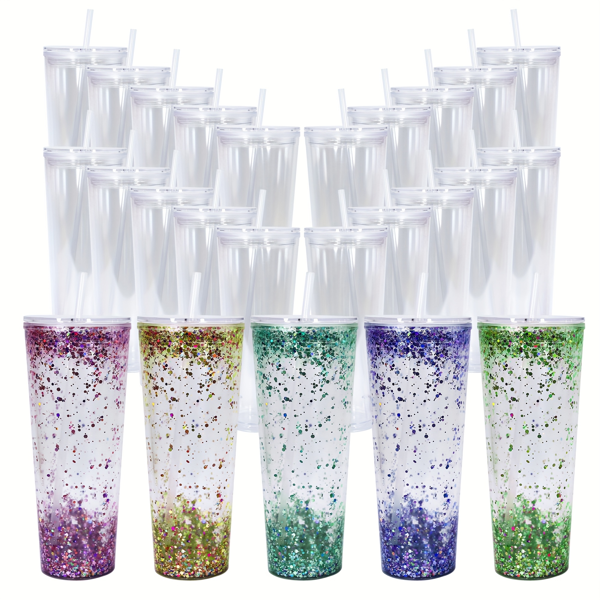 double wall clear tumbler sold on Temu United States