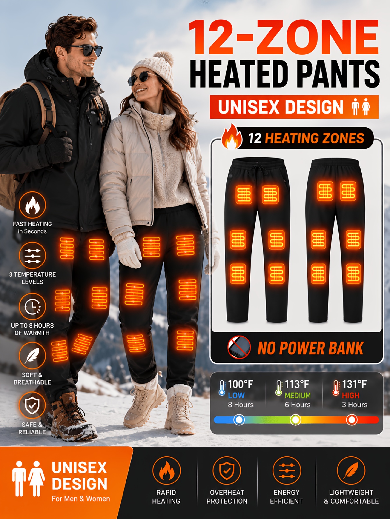 12-zone heated pants product image