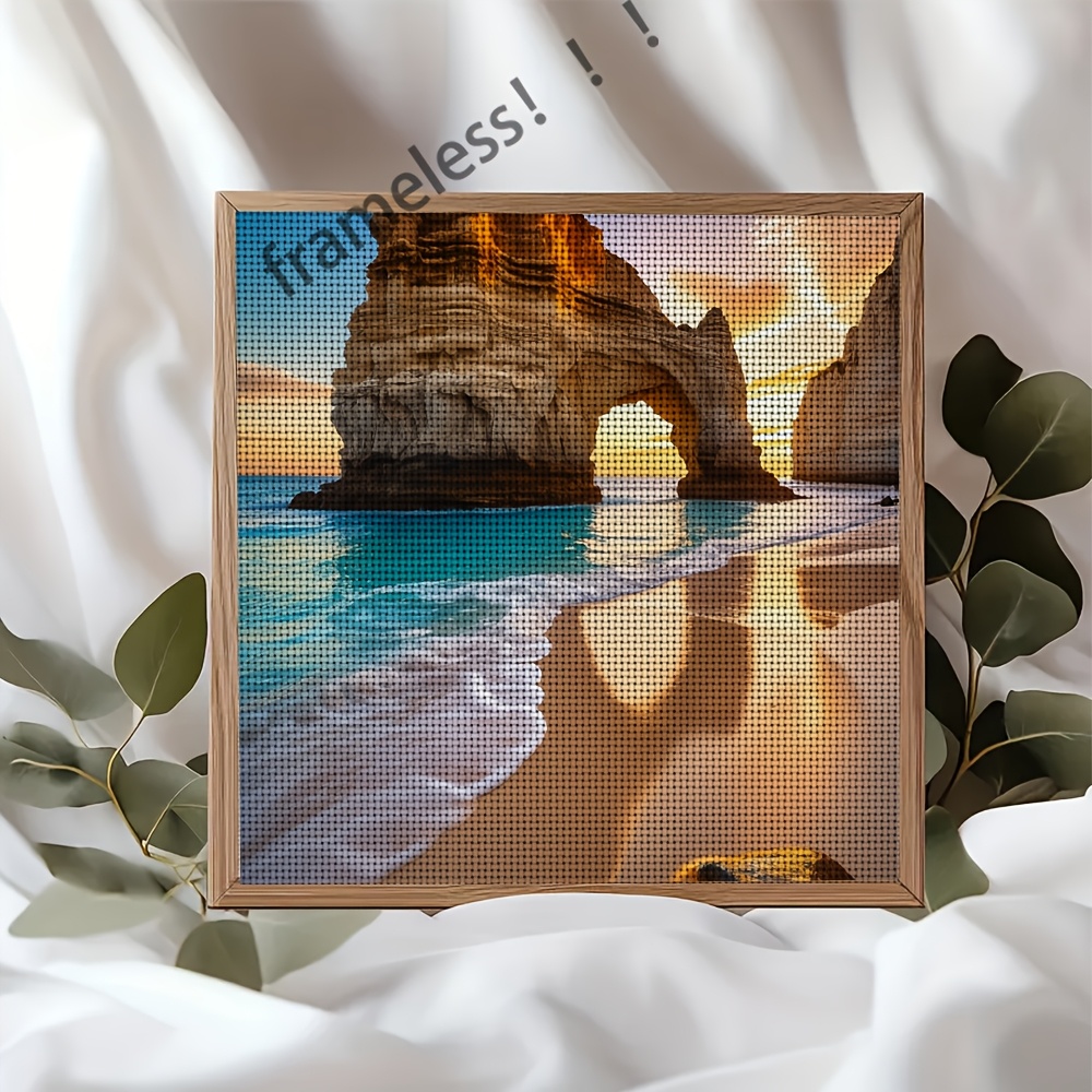 Coastal Arch Sea Beach Theme Cross Stitch Kit