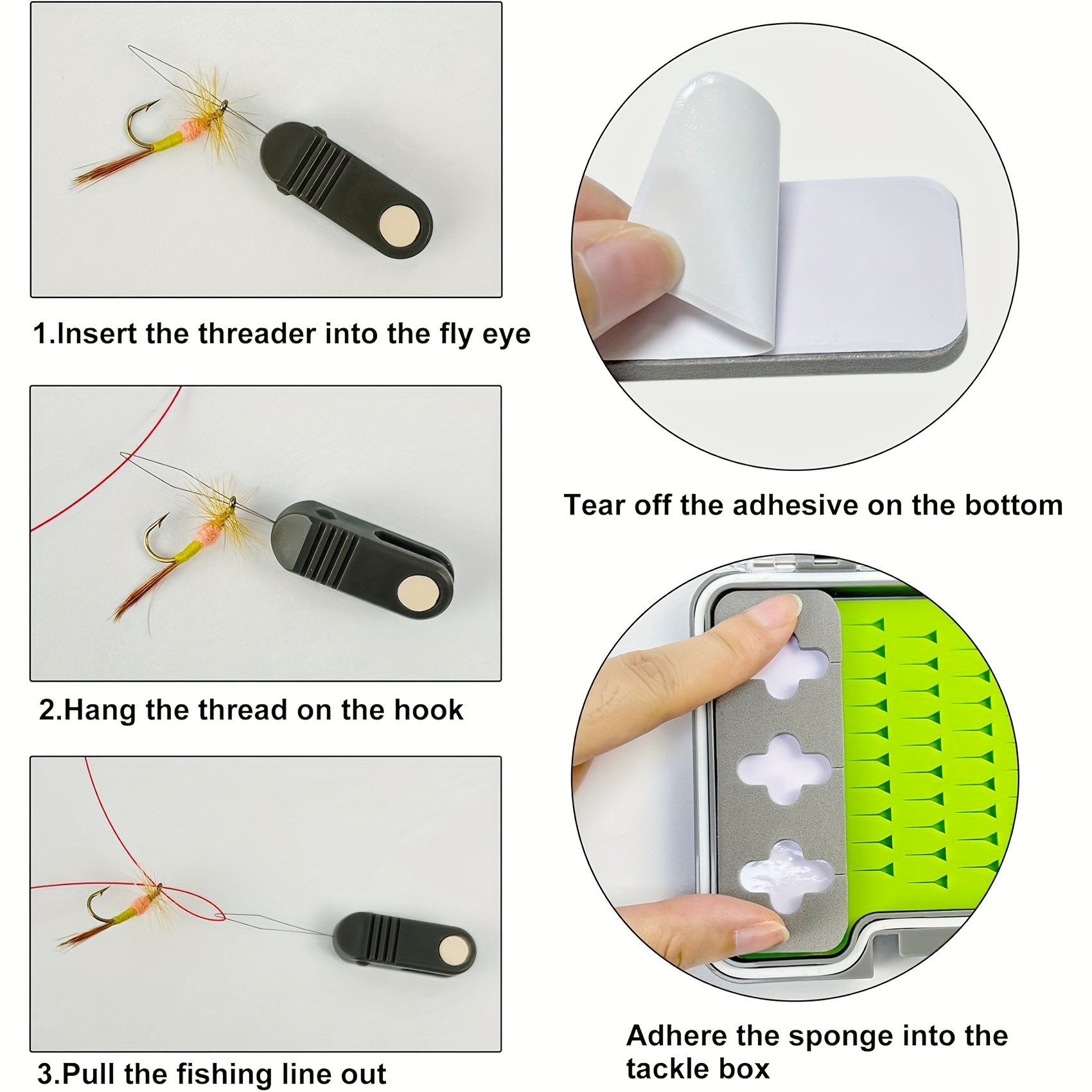 stainless steel fishing hook threader set Temu Bahrain