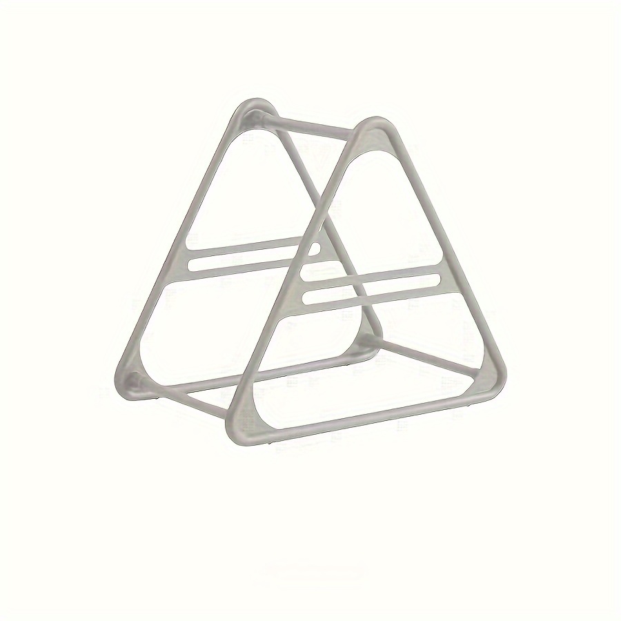 TEMU 1pc Triangle Clothes Hanger Storage Rack, 11.8in Plastic Home/dormitory Organizer For Hanging And Storing Garments