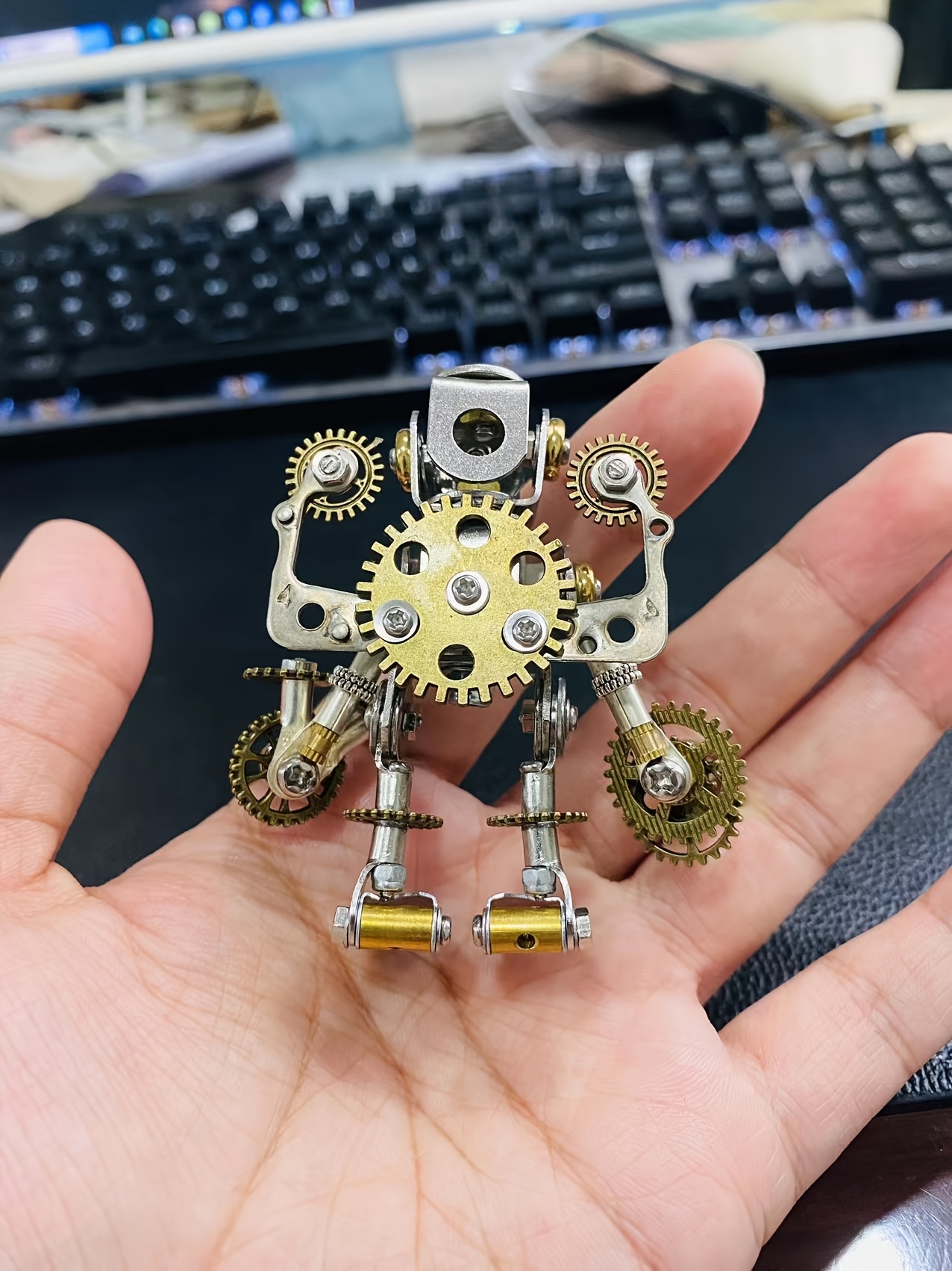 オリジナルハンドメイドロボット　ロボット　フィギュア　スチームパンク　robot オリジナルハンドメイドロボット ロボット フィギュア スチーム
