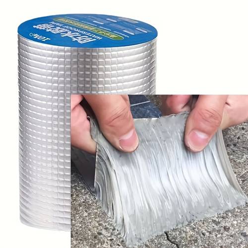 1 rolle superstarkes, wasserdichtes butylklebeband, hitzebeständig, strapazierfähiges butyl-dichtungsband für dachrohre wanddichtungen. industrietaugliches wasserdichtes klebeband, für metallrohre, wohnmobile, fenster, boote dächer – keine erwärmung erforderlich. butylband