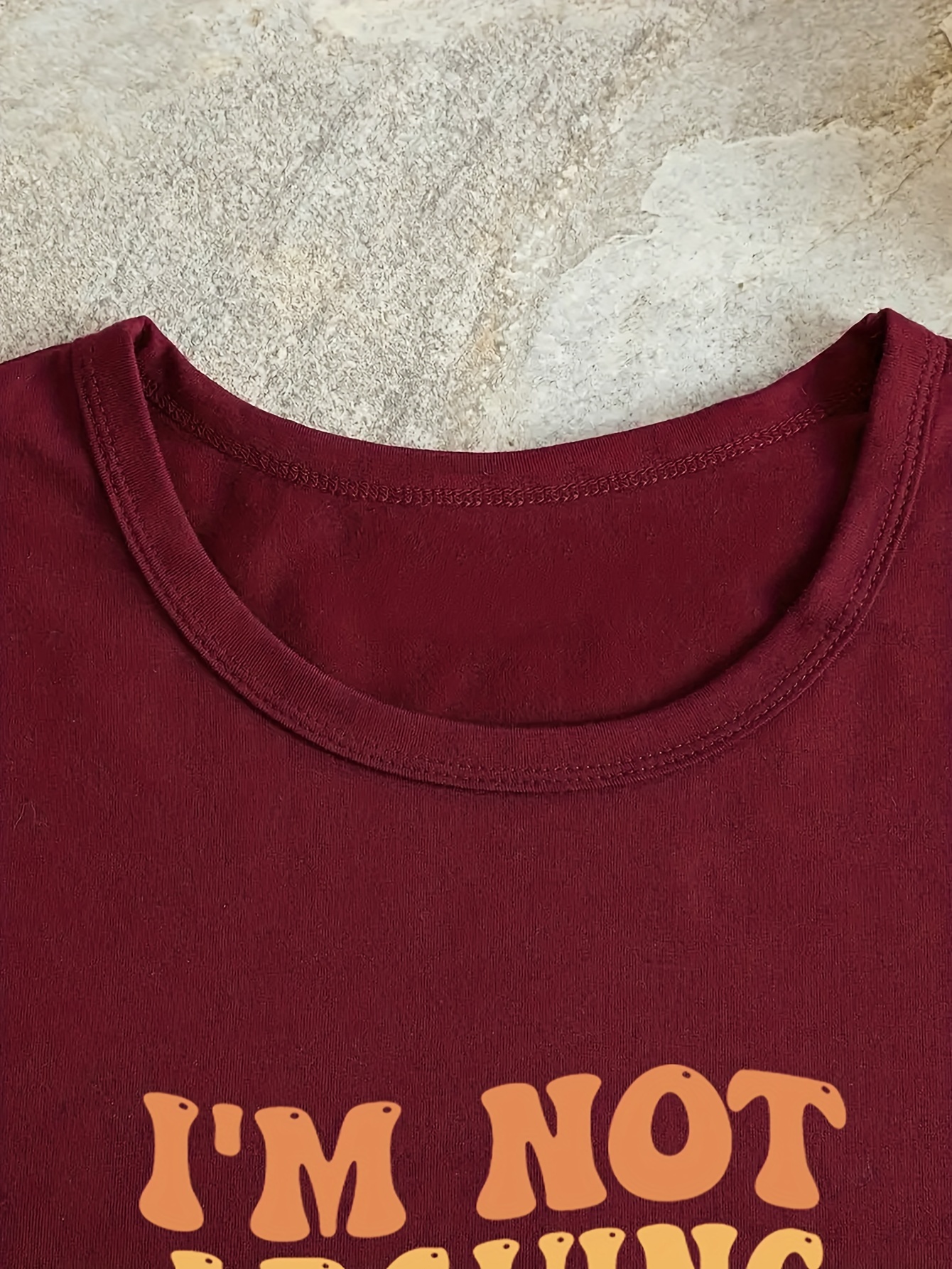 Letter Print T shirt Short Sleeve Crew Neck Casual Top - Temu United ...