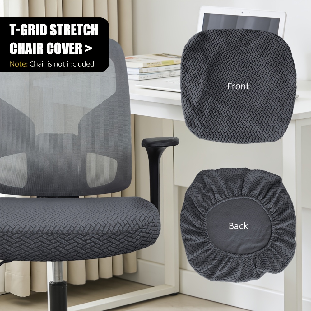 TEMU Housse extensible pour chaise et tabouret compatible avec les chaises de salle à manger et les chaises de bureau - Housses en tissu élastique,