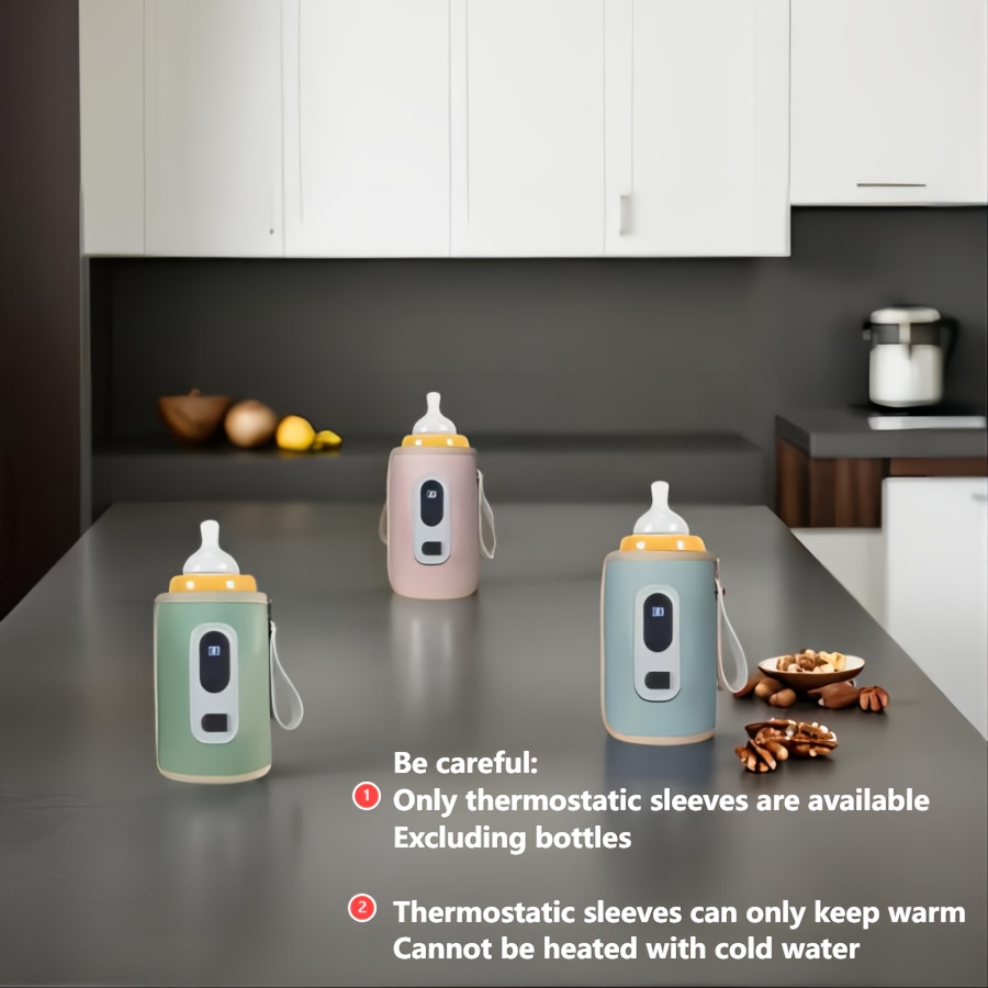 Electronic Intelligent Digital Display Insulation Device, Bottle Insulation Cover Can Keep Warm And Heat, Suitable for Various Bottles, Portable Bottle Warmer (USB Plug-In Version)